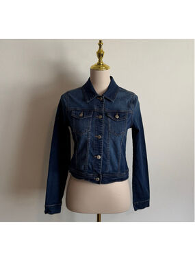 Women's Wax Jean Denim Jacket Blue Size S